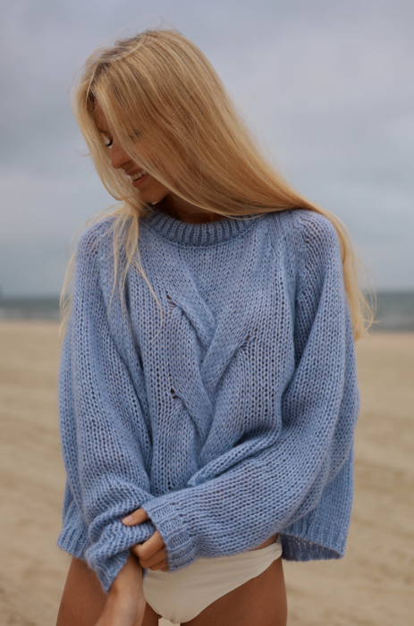 Sweter Vigo błękitny