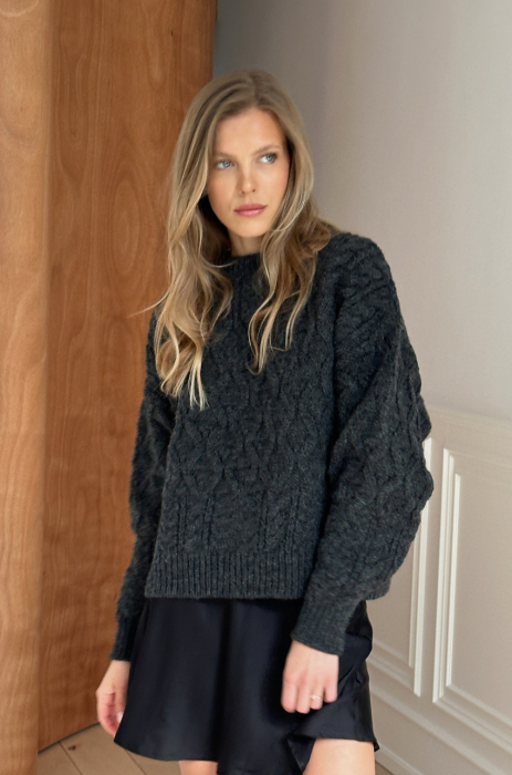 Sweter Meribel grafitowy